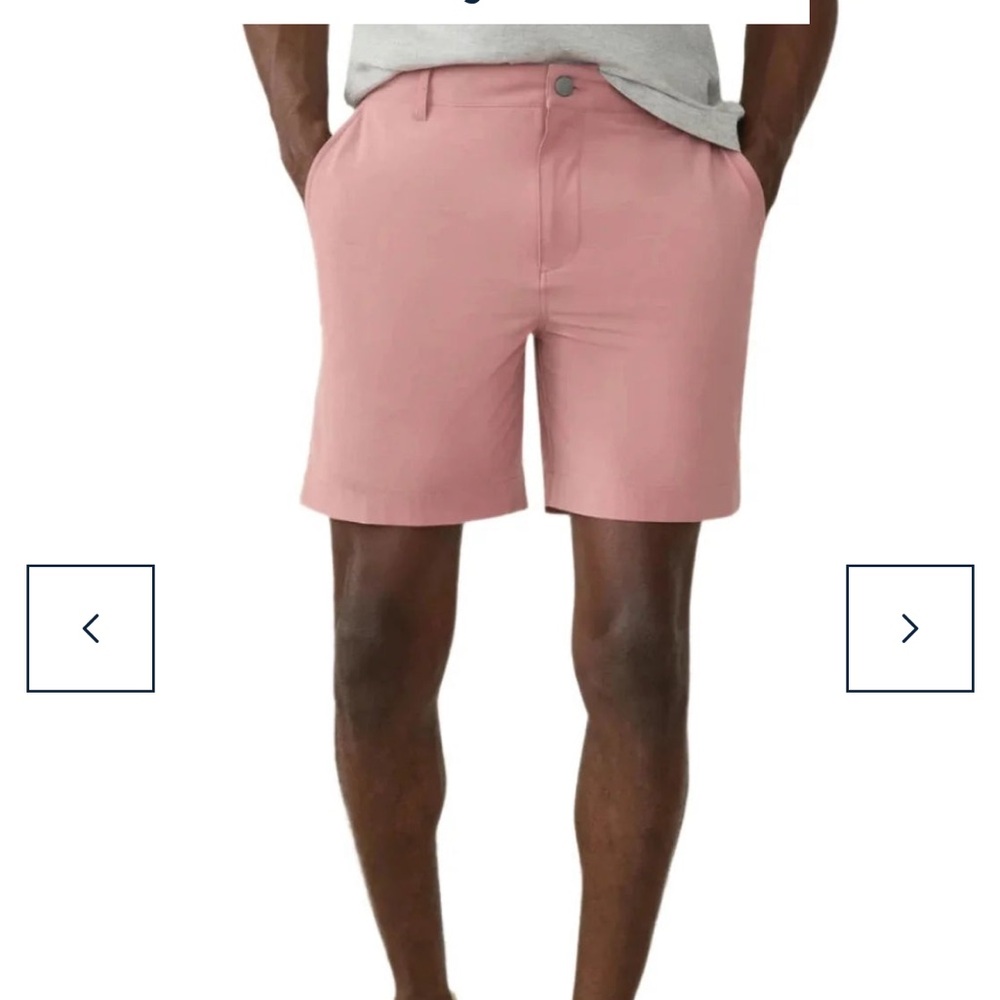 Faherty All Day Shorts 7” Rose Red